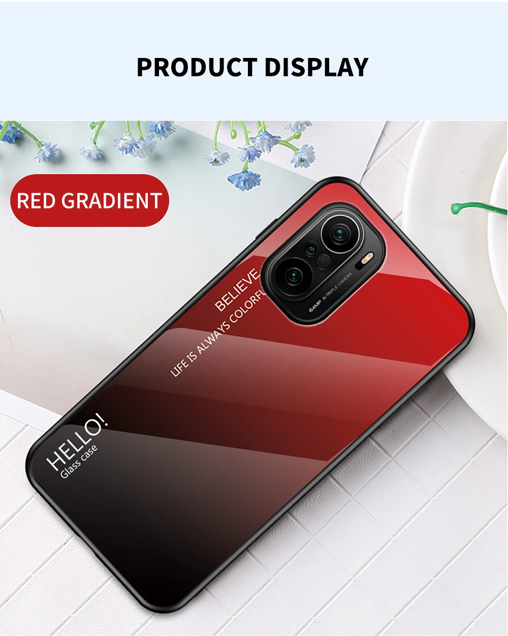 Poco X3 NFC X4 Pro Custodia DECLAREYAO Custodia rigida in vetro per Xiaomi Poco F4 GT F3 F2 Pro M3 M4 Custodia Cornice in silicone Ultra sottile_voghion.com