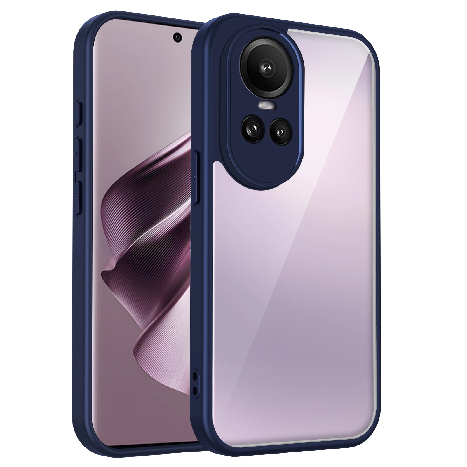 Air Cushion Shockproof Silicone Bumper Clear Matte Back Phone Case