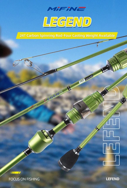 MIFINE LEGEND 24T Carbon Spinning Ultralight Fishing Rod Bait 0.2