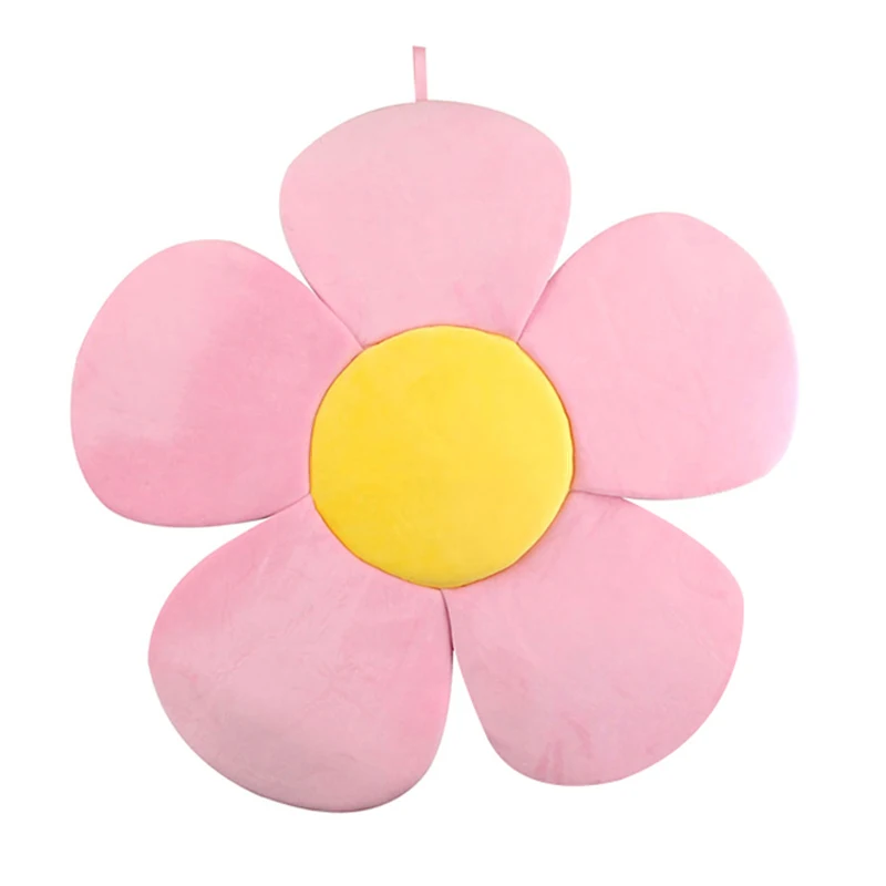 Cute Cartoon Sunflower Flower Mat , Baby Bath Pocket Cushion Bath Baby Safety Petal Pad Mat For Infant Toddler