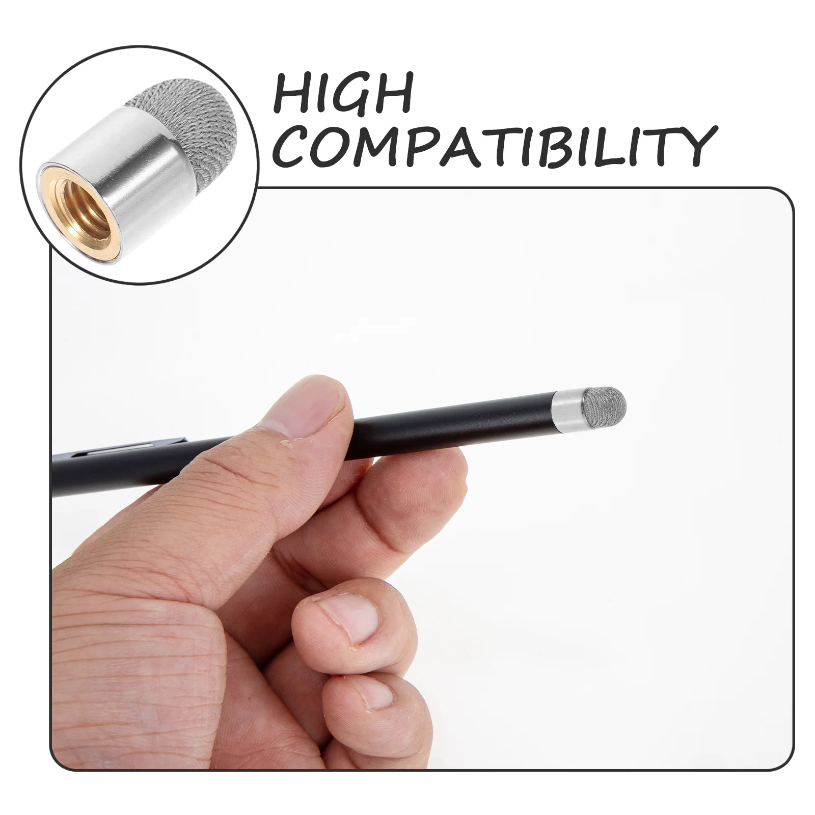 Capacitive Pen Tip Stylus Tips 5 Pcs For Touch Screens Mesh Fiber Cloth Replacement pencil nib,stylus pen tip,pencil tips