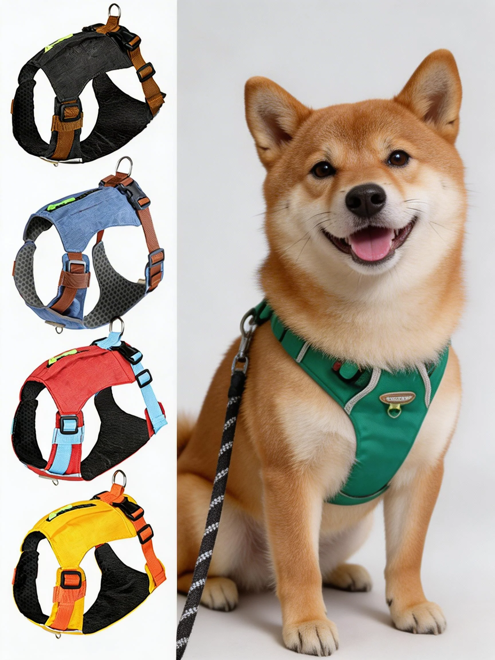 Adjustable Reflective No-pull Dog Harness Vest With Soft Mesh_voghion.com