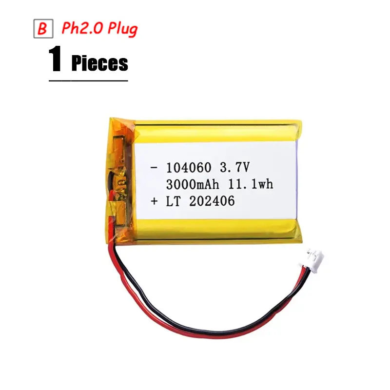 3.7V Lipo Battery Ph2.0 Plug Rechargeable Lithium Battery 3.7V For PS4 Humidifiers GPS Navigation  Bluetooth Speaker MP3 MP4 - Image 21