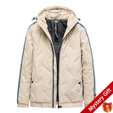 

Men Graphic Print Zip Up Winter Coats Drawstring Hoodie Cotton-padded jackets Casual Thick warm Cold-proof Outwear clothes