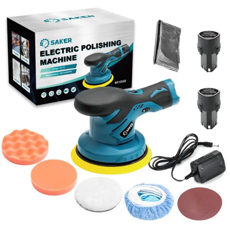 Saker Cordless Car Polisher Portable Polishing Machine Sets For Auto Detailing Polish Waxing