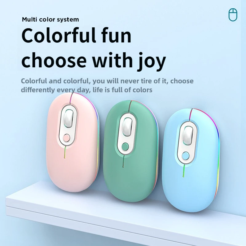 Wireless Bluetooth Mouse Portable Silent for Laptop APPle Mac Book Air Pro Rechargeable Glowing mouse Mute Gaming Mouse gaming mouse wireless mouse wireless gaming mouse
