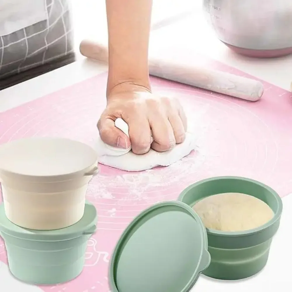 Silicone Pizza Dough Fermentation Box Dough Fermentation Baskets Bread Proofing Container For Bread Pizza Baking Tools fermentation basket
