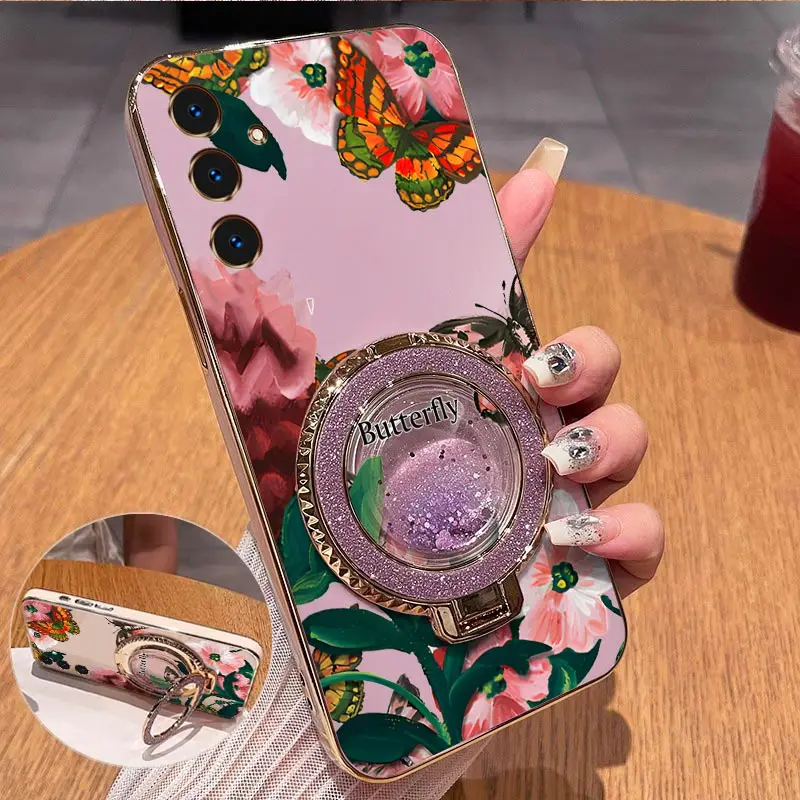 Vibrant Butterfly Plating Phone Case Cover