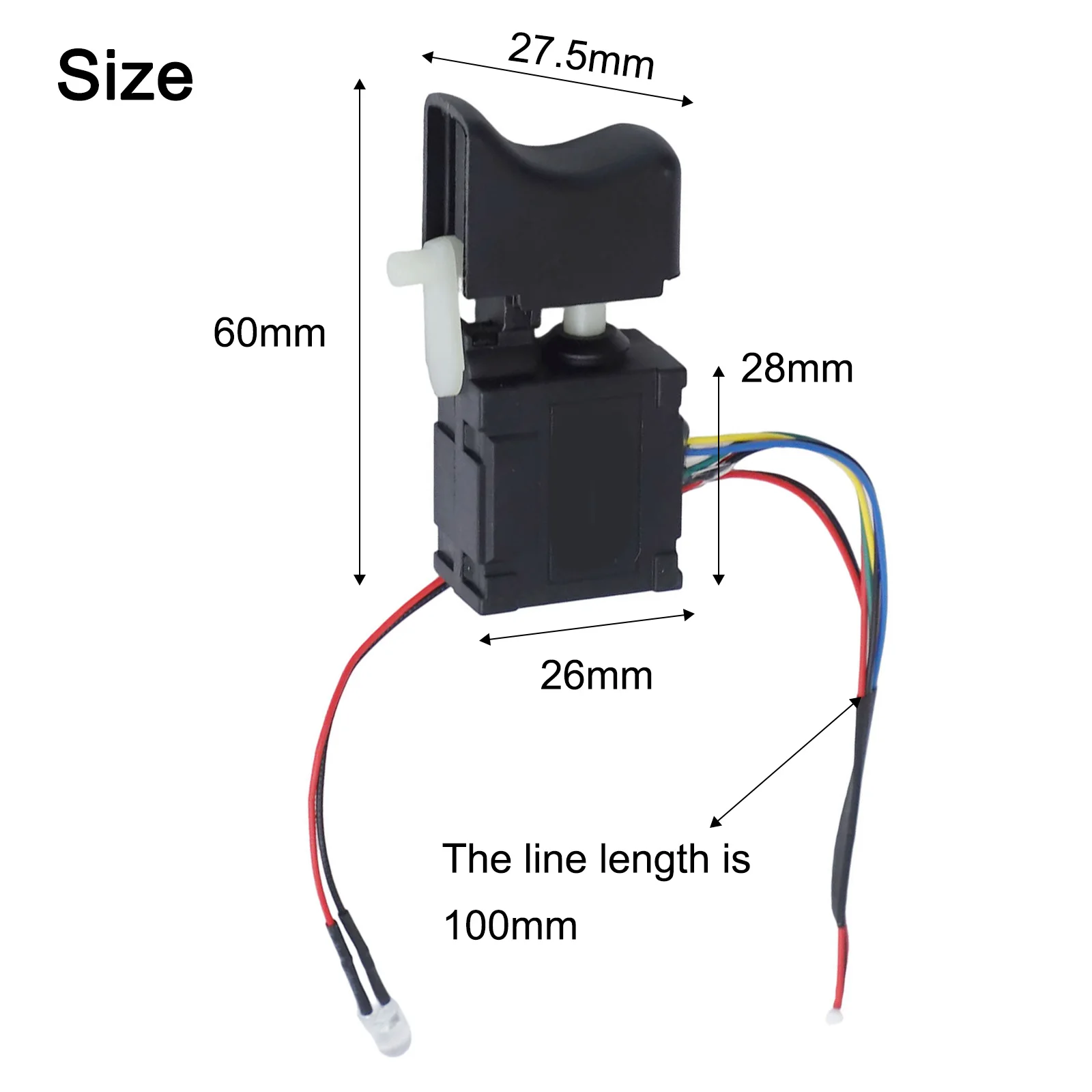 1PCS Elektrische Bohrer Schalter Für Dayi 2106 Bürstenlosen Akku-bohrschrauber Trigger Schalter Power Werkzeuge Zubehör – Detail 12