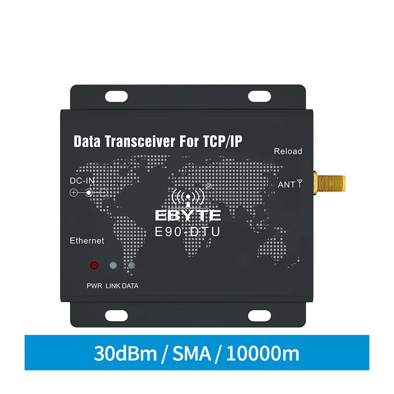 

SX1262 30dbm LoRa Ethernet Wireless Digital Radio E90-DTU(230SL30-ETH) Transceiver Long Distance Transparent Transmission