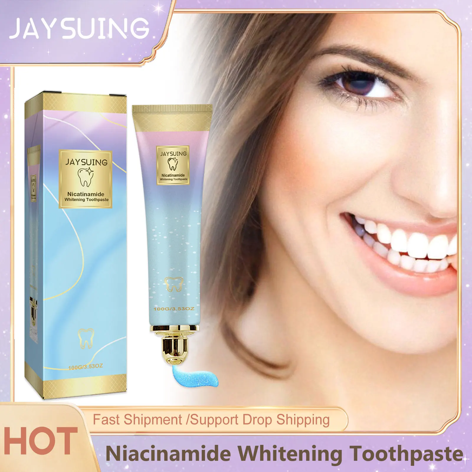 Niacinamide Whitening Toothpaste Stain Removal Sensitive Teeth ...