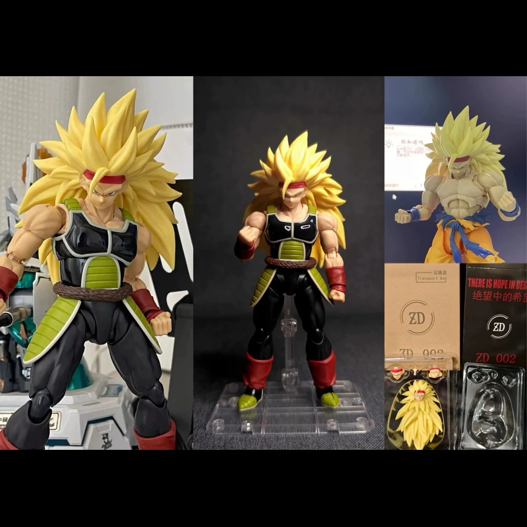 In Stock ZD Studio Dragon Ball SHF Super Saiya SSJ3 Vegito Bardock