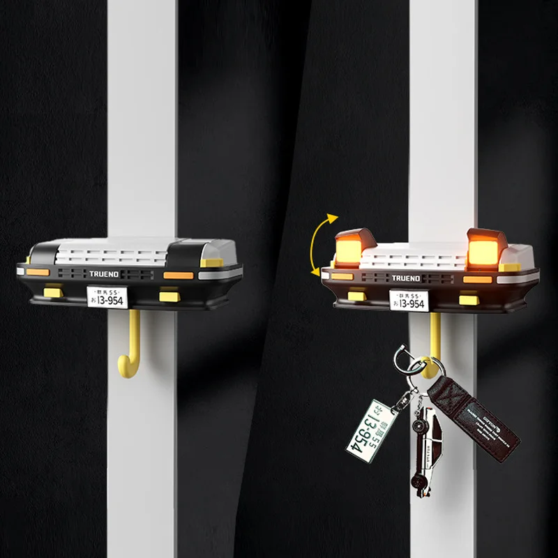 AE86 Car Decoration Key Storage Rack Creative Car Headlight Key Hook Drift AE86 Car Keyring Ornaments And Accessories Key Chain 2