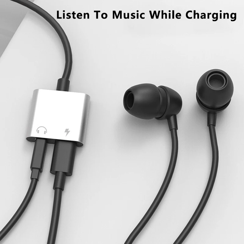 Type C Adapter USB C to Type-C and 3.5mm Aux Cable for Huawei Xiaomi Redmi
