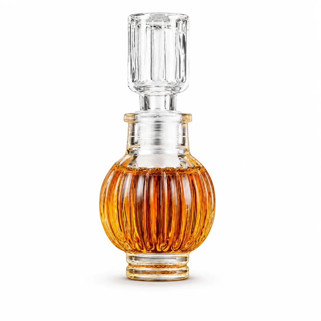 미니 유리 주류병 10개 세트 ? 각 50ml, 투명 다이아몬드 컷 유리, 마개 포함 ? 장 위스키 또는 리큐어 병