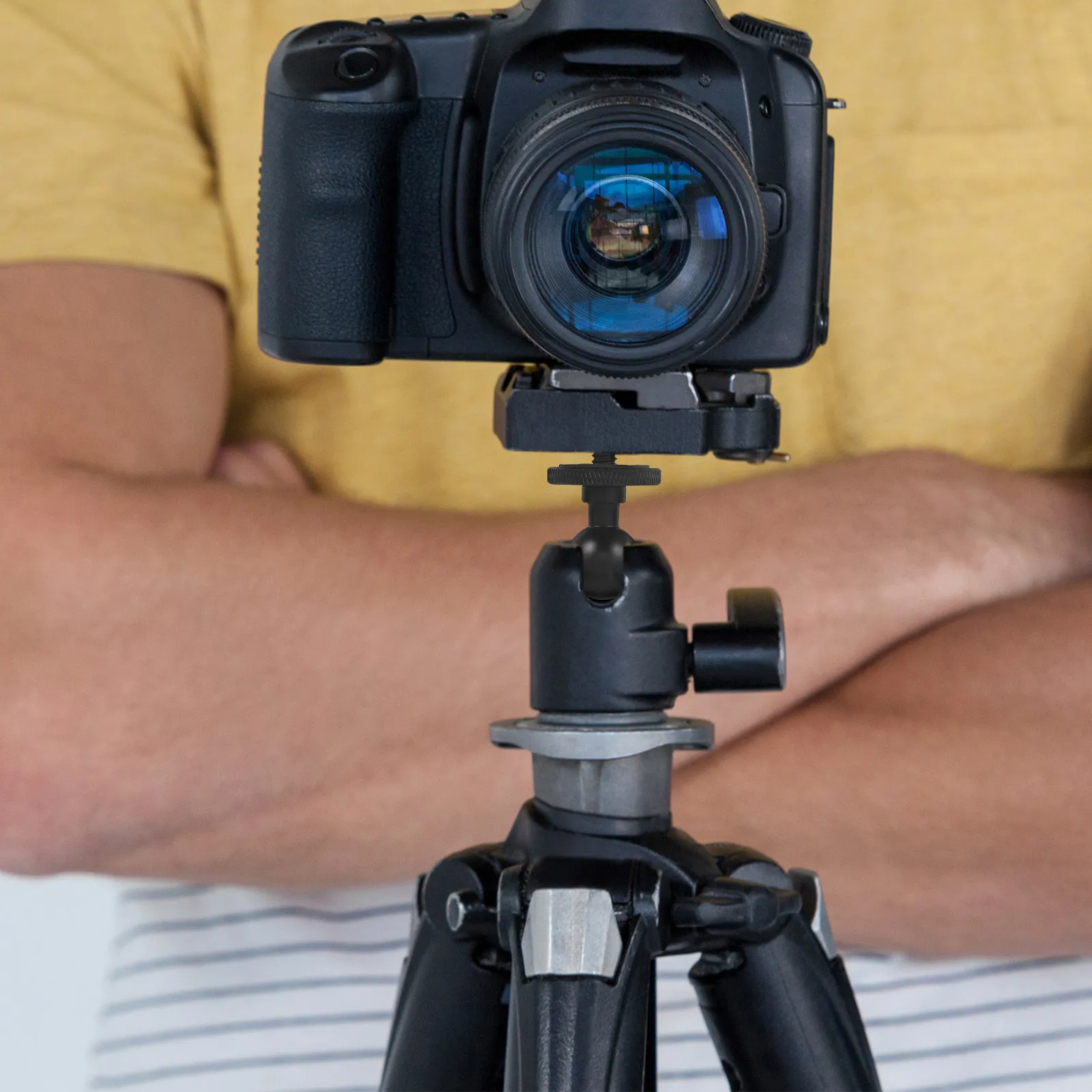 2Pcs 카메라 마운트 볼 헤드 미니 삼각대 교체 회전식 안정적인 어댑터 호환 Dslr 전화 사진 액세서리
