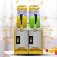 2 Flavor Commercial Ice Frozen Drink Slush Smoothie Maker 2 Bowls Slush Machine Frozen Drink Slushie Machine 2