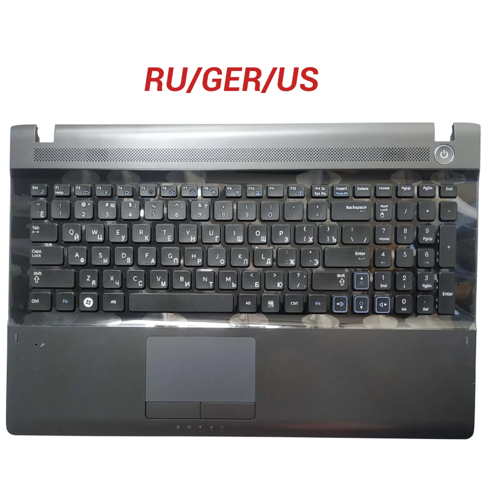 

NEW For Samsung RV509 RV511 NP-RV511 RV513 RV515 RV518 RV520 NP-RV520 Russian/ German/US laptop keyboard with palmrest upper