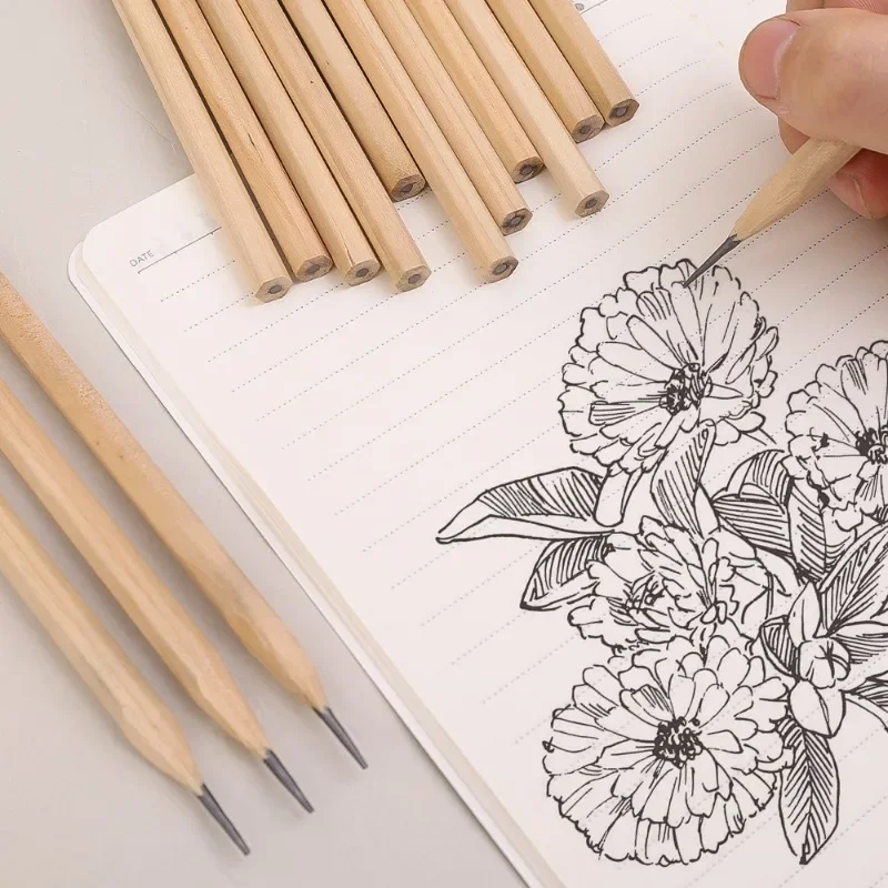 20-1PCS Wooden Lead Pencils For Carpenter Student Children Artist Writing Drawing