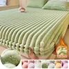 Thicken Plush Mattress Cover Bed Sheet Pad Protector Winter Warm Soft King Queen Quilted Bed Fitted Sheet Decor 90/120/150x200cm 1