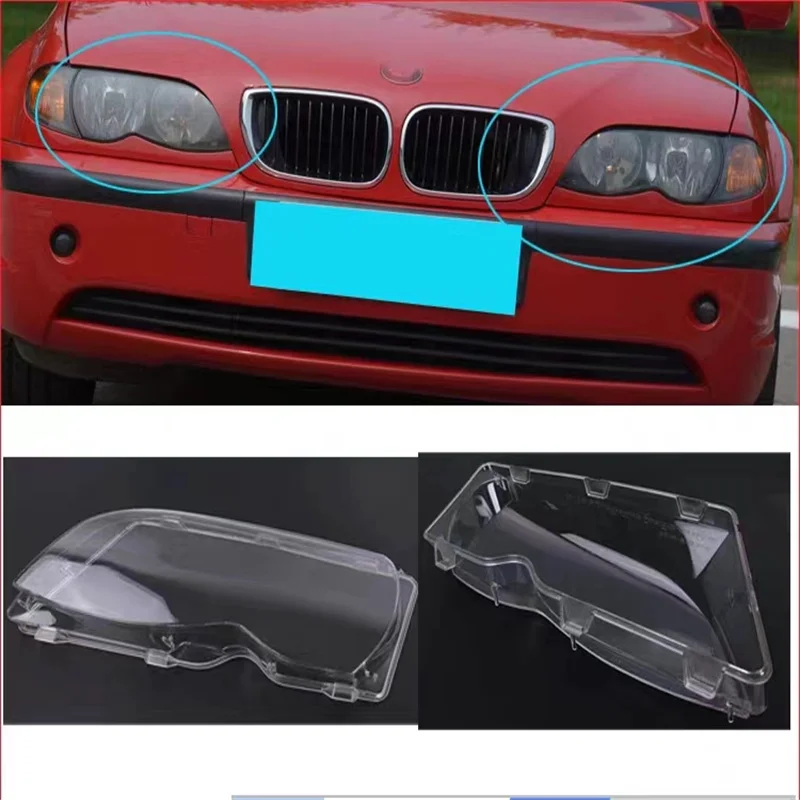 

Car Headlight Lens Glass Lampcover Cover Lampshade Shell Auto Car Accessories Clear for BMW E46 3-series 4 Door 2002-2005