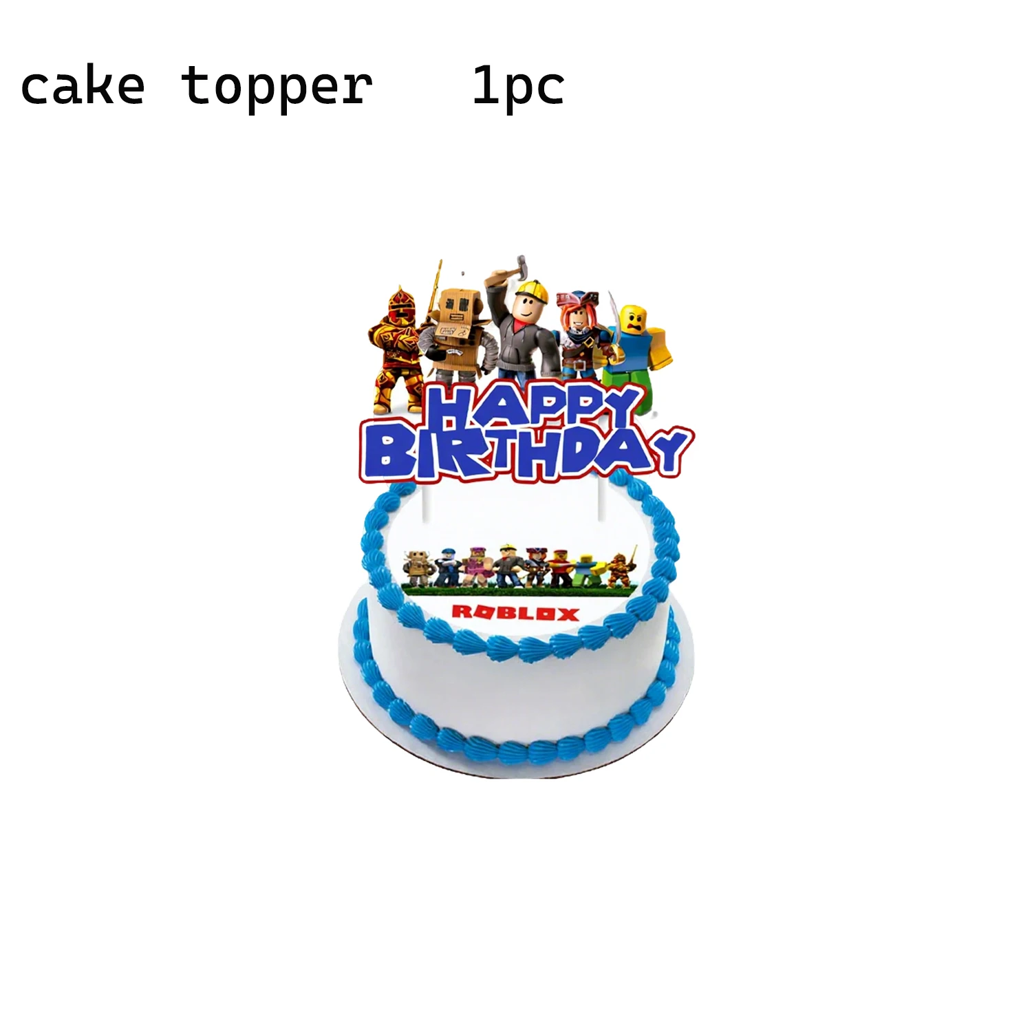 Roblox Taart Toppers Set - Cupcake Decoraties voor Kinderfeestje