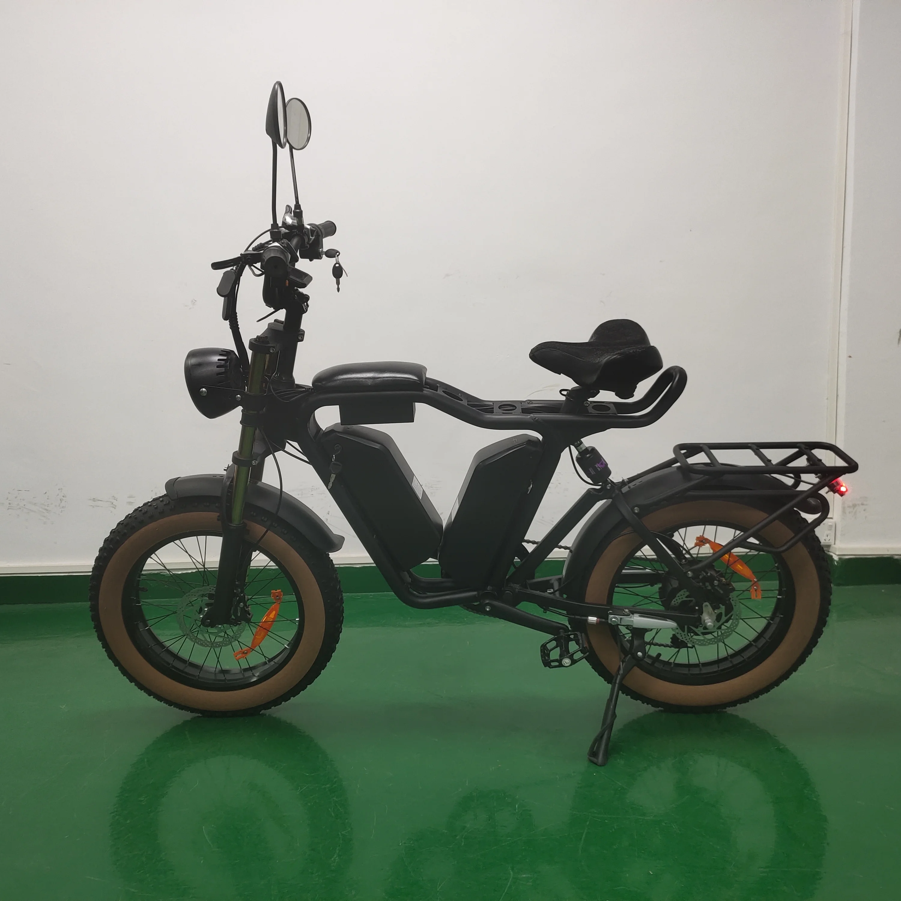 52V Bafang Motor 20 Inch 44ah Dual Batteries 1000w Fat Tire Ebike Electric Hybrid Bike