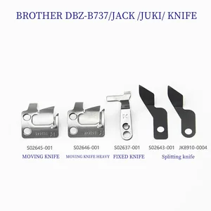 STRONG High Quality BROTHER B737 S-6200 S-7200 Moving Knives Industrial Sewing Machine Spare Parts S02645-001/S02637-001