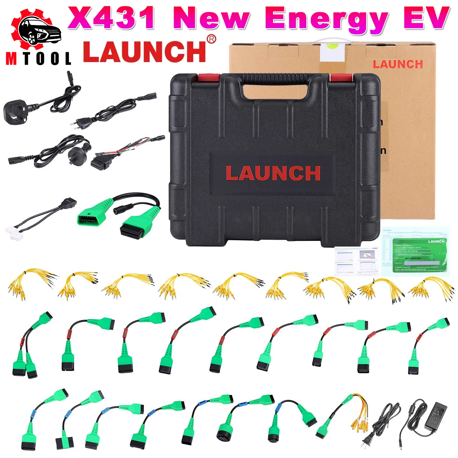 Launch X431 New Energy Ev Strumenti Diagnostici Per Auto Funzionano Con X431 Pad V / Pad Vii