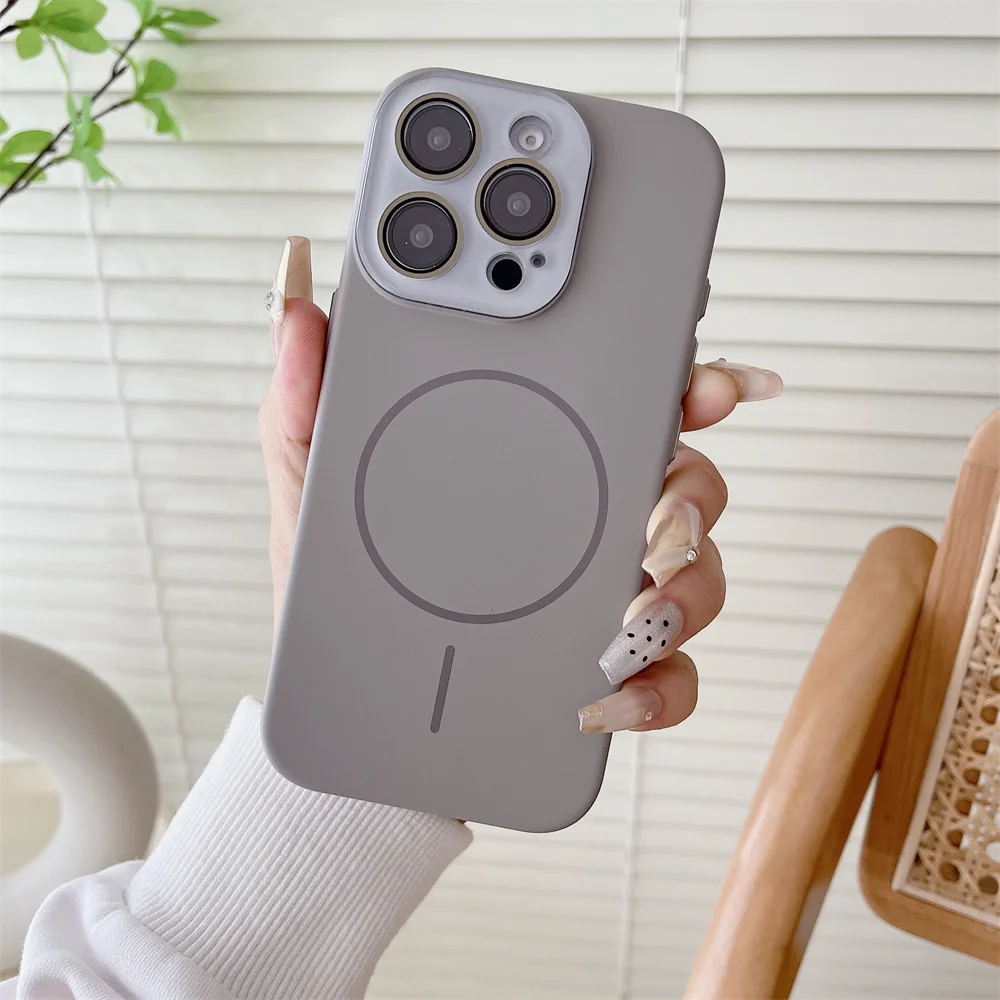 Premium Glass Lens Protector with Shock-Resistant Matte Finish for Wireless Charging Phone Case