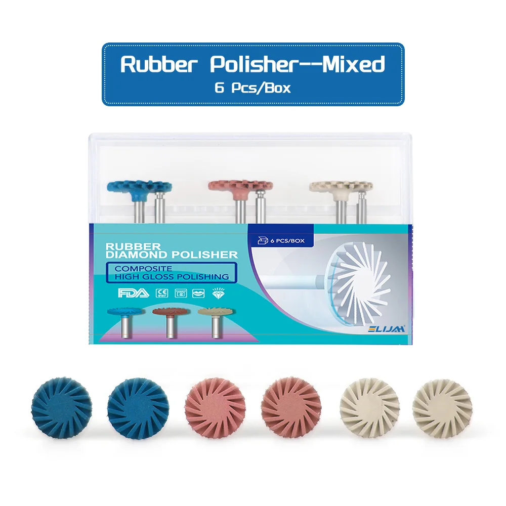 Kit Lucidatura Dentale 6 Pezzi - Dischi A Spirale In Resina Composita - Uso Odontoiatrico