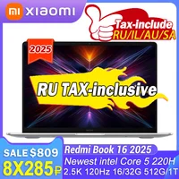 Original Xiaomi REDMI Book 16 2025 intel Core 5 220H Processor 16inch 2.5K 120Hz Screen 16/32GB RAM 512GB/1TB SSD Windows 11 2