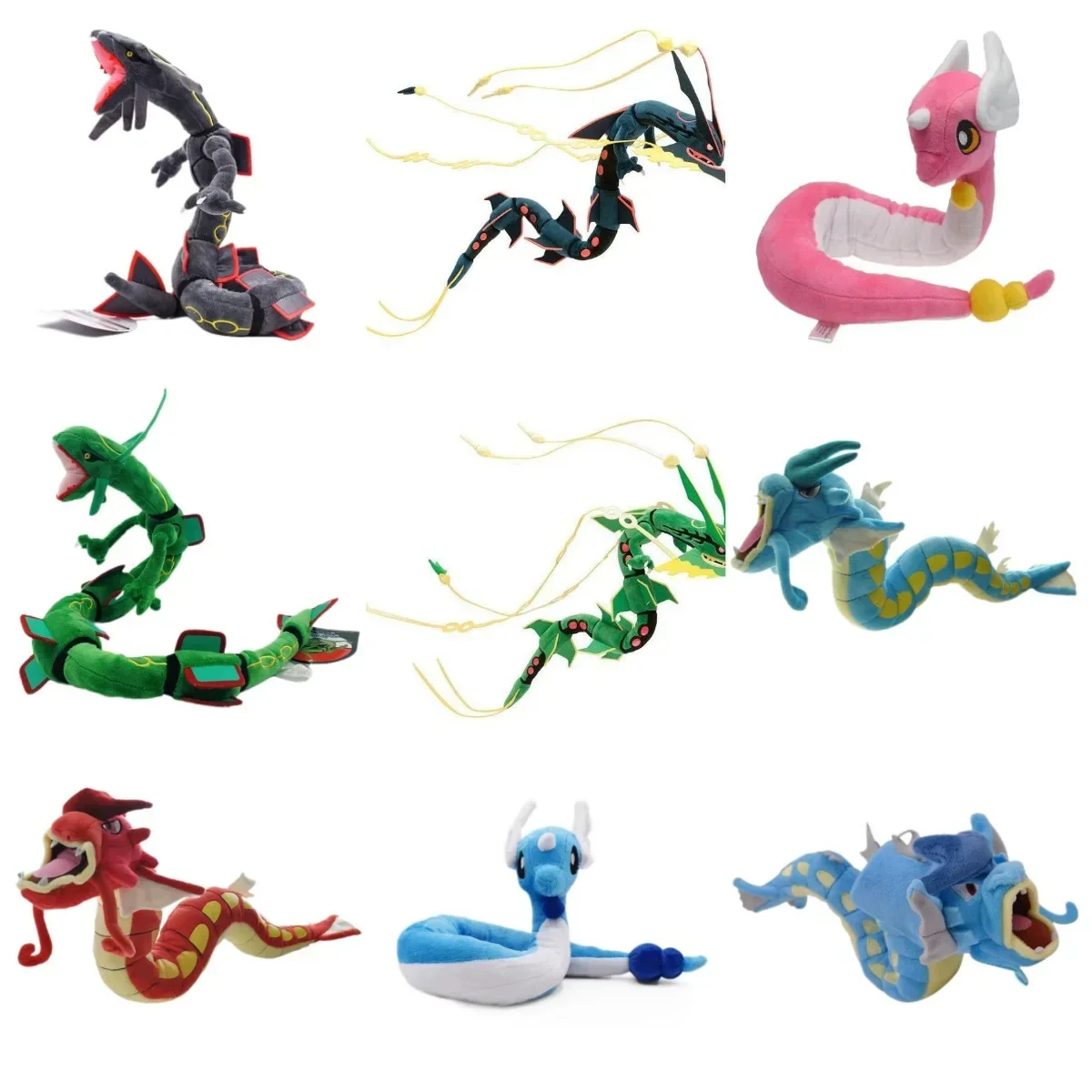 Keeppley Anime Pokemon Gyarados Dragonair Bambole Animali Giocattoli Per Bambini Pokemon Rayquaza Pokemon Bambole Di Peluche 5 Pz/Lotto