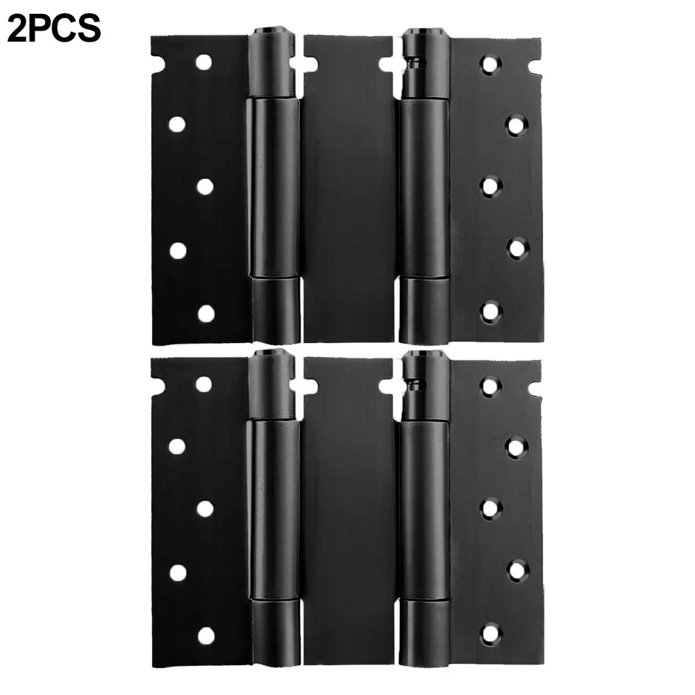 2pcs Self Closing Spring Hinge Stainless Steel Door Hinges Cabinet Automatic Rebound Door Closer Furniture Hardware Accessories