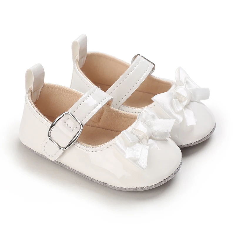 Spring And Autumn Cute Bow Soft Rubber Bottom Anti slip Princess Shoes 0-18M Newborn Casual Walking Shoes