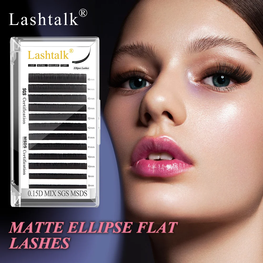 

Lashtalk Flat Ellipse Eyelash Extensions From Nagaraku Double Split Tips Fake Lashes Clios For Profession Soft Freeshipping Bulk