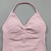 Impact Longline Strappy Top Women Seamless Yoga Tank Tops Ruched Backless Gym Clothes Workout Sleeveless Shirts With Buit In Bra 5