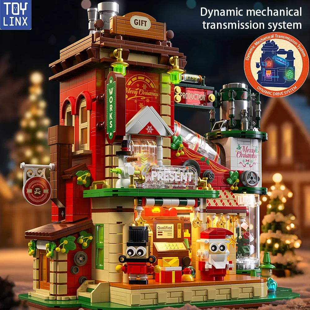 TOYLINX 2782PCS Factory Building Block Ornament Christmas Gifts