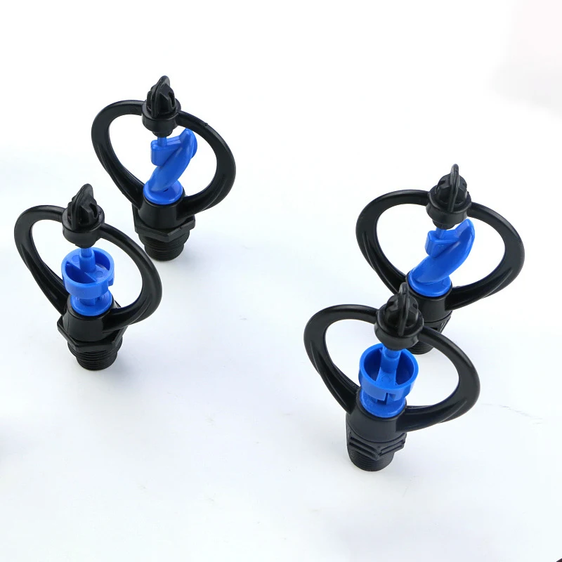 1PC 360 Degree Automatic Rotating Watering Irrigation Garden Lawn Rotating Sprinkler 1/2" 3/4" Male Thread Scattering Nozzle