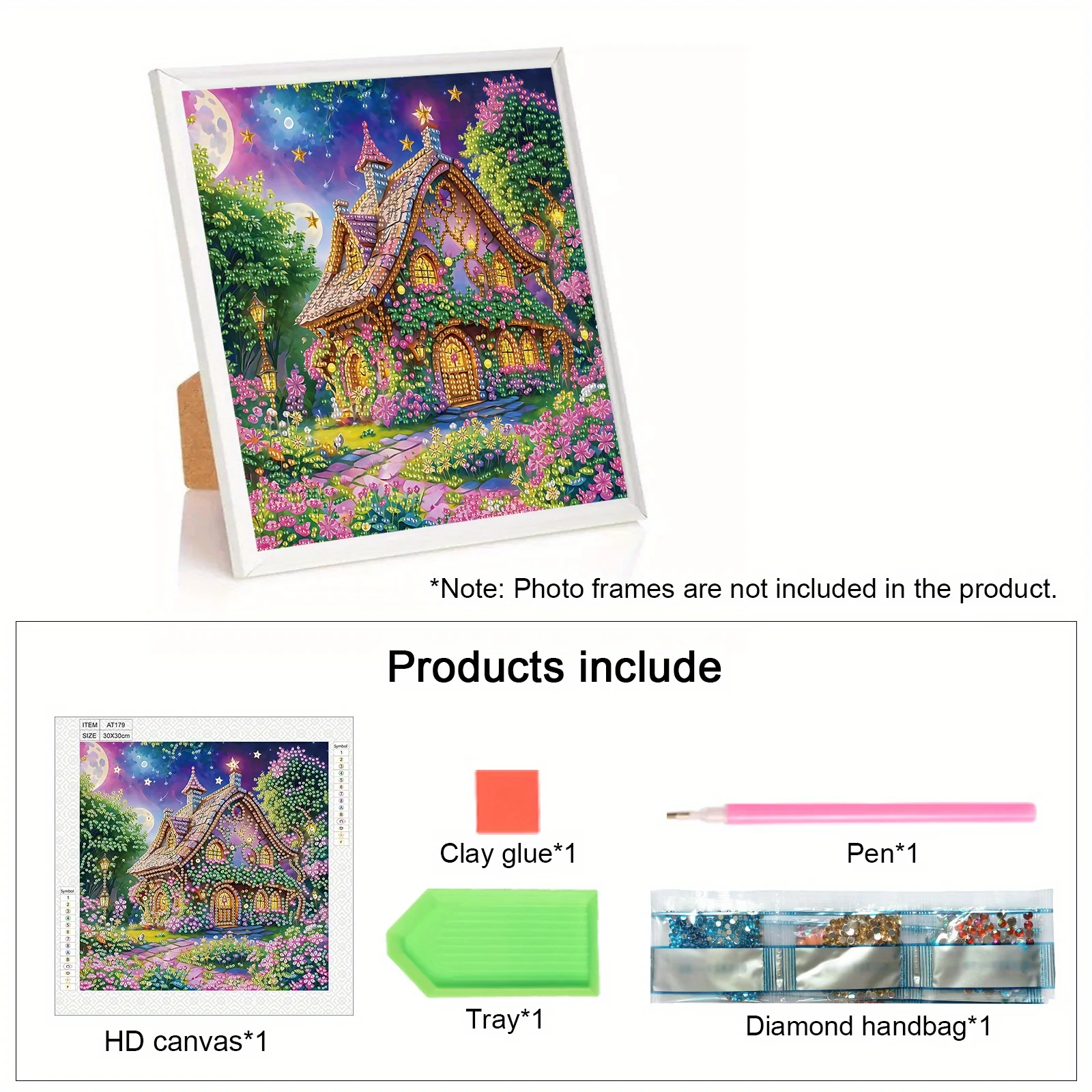 DIY Flower House 5D Special Shape Diamond Art Kits for Beginners Diamond Art Painting Kits for Home Wall Decoration Gift diamond art painting kit