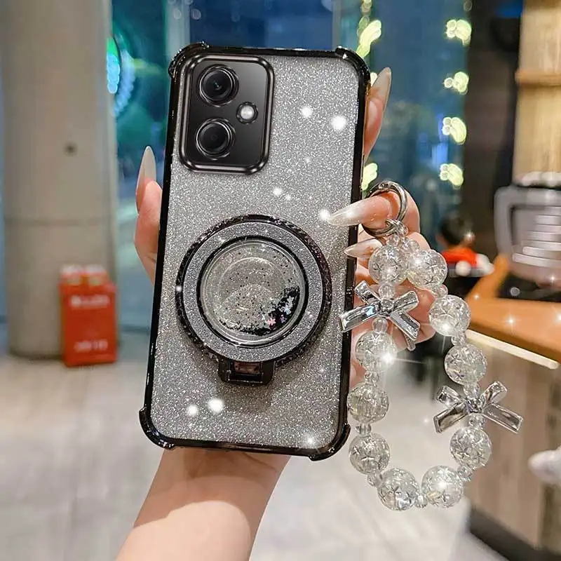 3-Piece Phone Accessory Set: Case, Lanyard, and Circular Stand