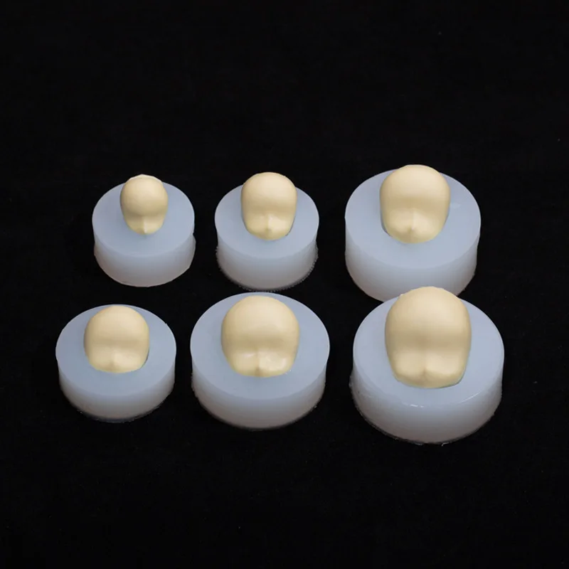 Ultra Light Clay Face Silicone Mold, Soft Pottery Decoration, Sugar Flipping Mould