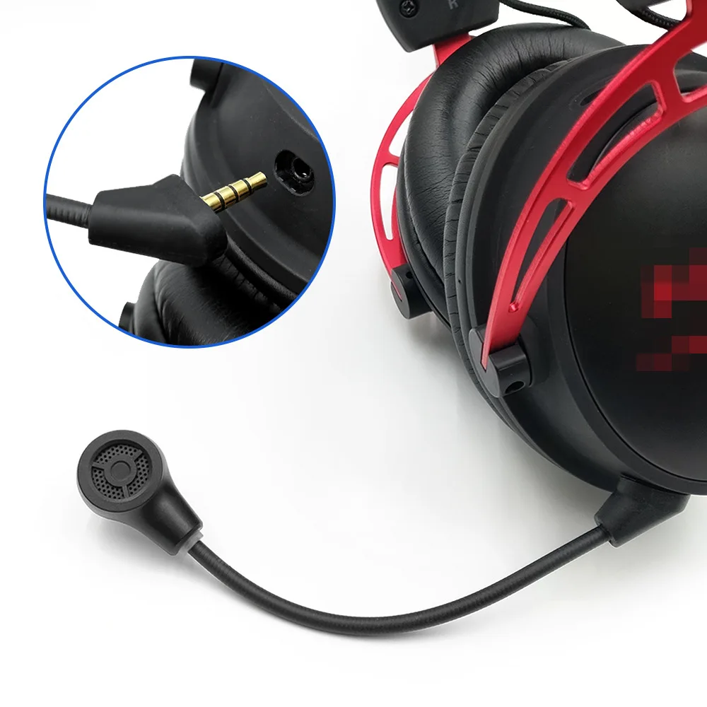 Replacement Game Mic Aux 3.5mm Microphone for Kingston HyperX Cloud Alpha Wireless Gaming Headsets Headphones
