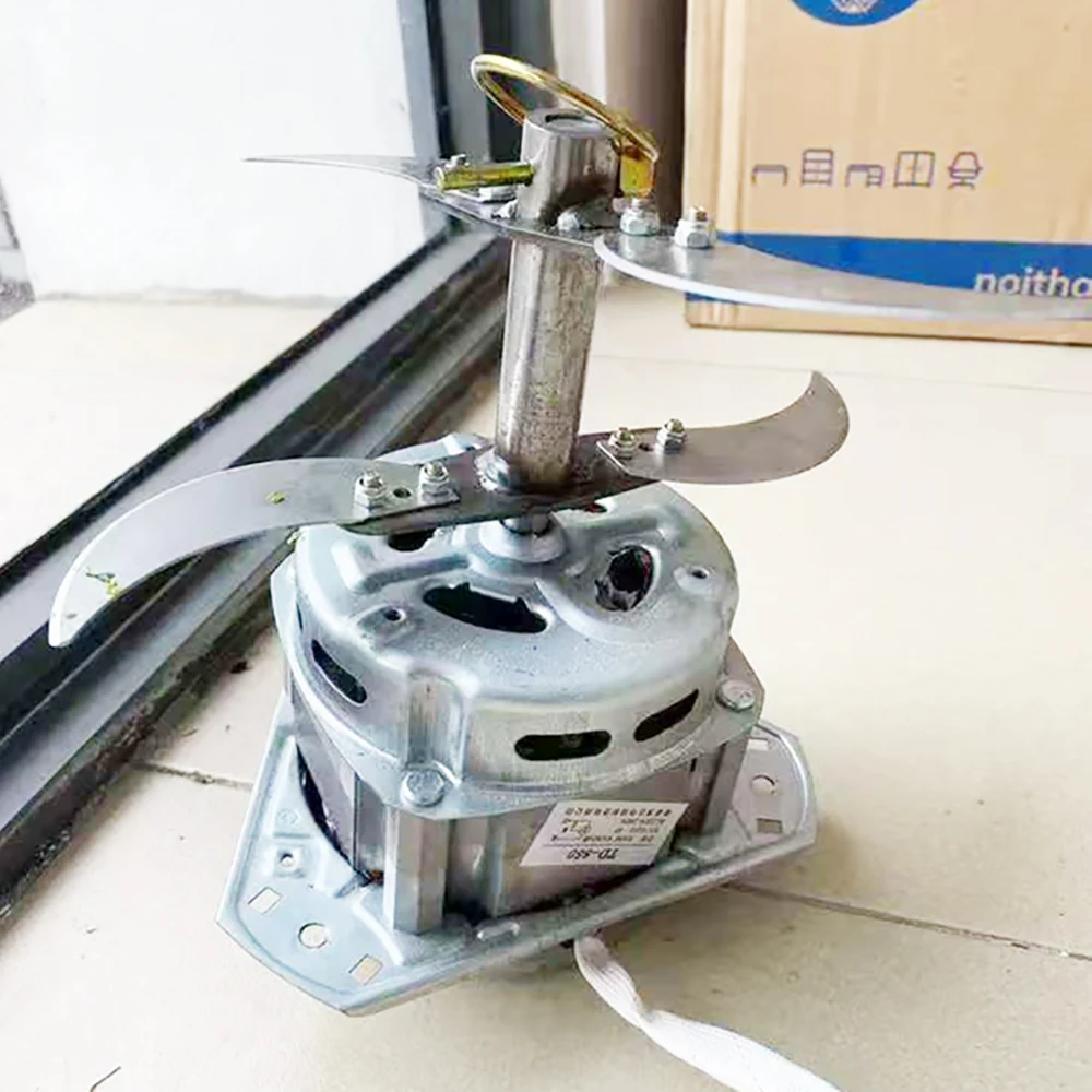Electric Motor 850W 220V with Fix Screws And Capacitor Extension Axle 10cm
