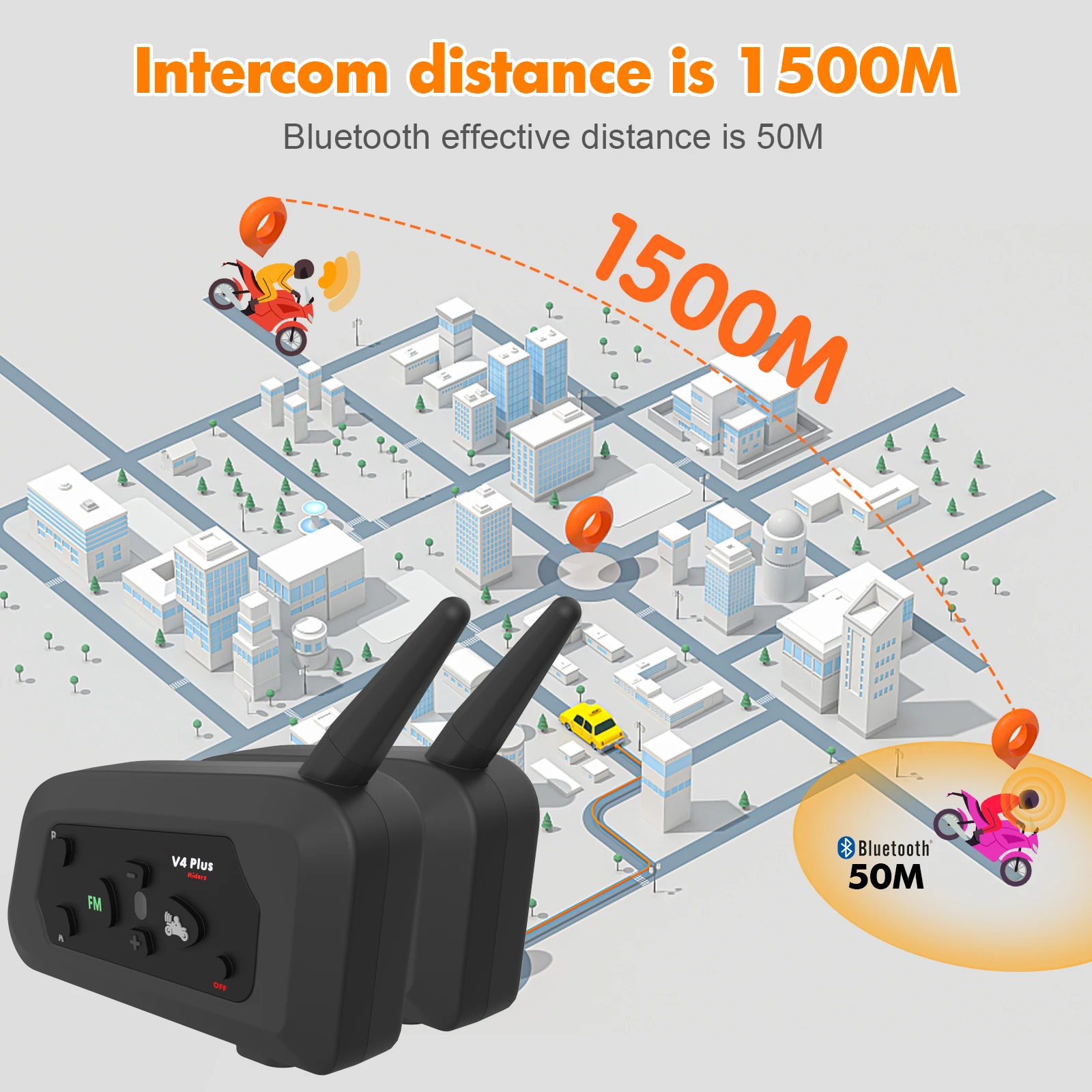 V4 ÷     , BT5.1, 4  ̴ 1500M  ȭ, FM Raido IP65 