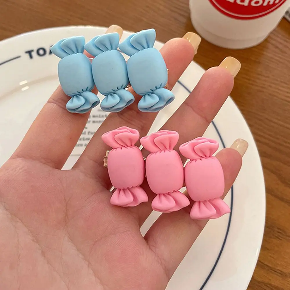 

Elegant Temperament Kawaii Gift For Kids Cute Candy Shape Korean Style Hair Clip Headwear BB Clip Women Hairpin