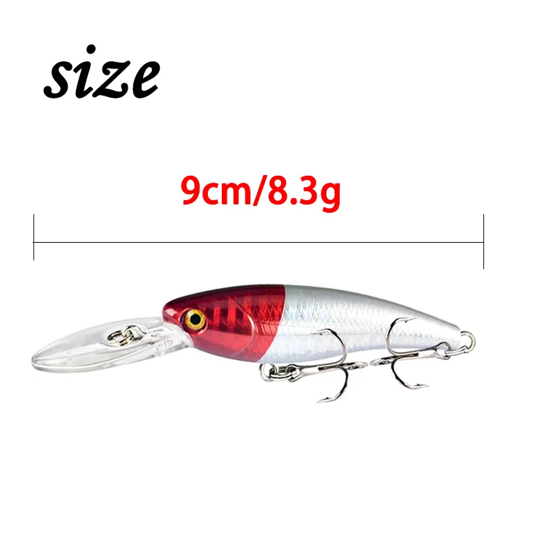 Isca Artificial Fishing Lure Spinnerbaits Minnow 9cm 8.3g Small