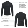 X-TIGER Men's Cycling Jersey Autumn Three Pocket Reflective Cycling Jacket Sport Mountain Bike Shirt Ciclismo Long Sleeve 3