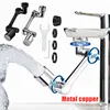 Metal Steel Faucet Extender Aerator Bubbler Nozzle Black 1080° Universal Rotation Water Faucet Sprayer Head for Kitchen Tap 1