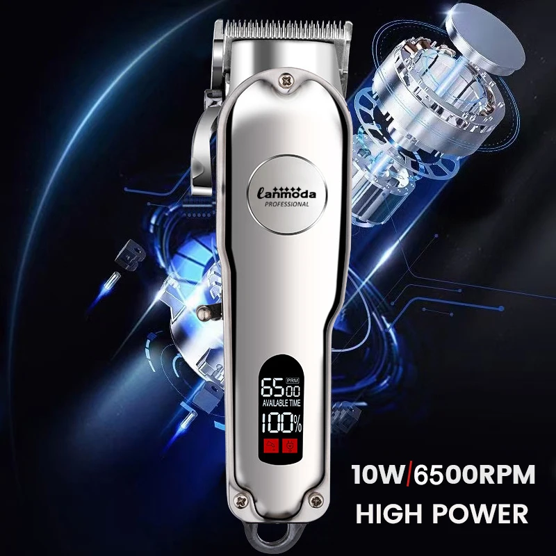 Dog Hair Trimmer Professional All Metal Rechargeable Pet Trimmer Cat Shaver Cutting Machine Puppy Grooming Haircut Low Noice